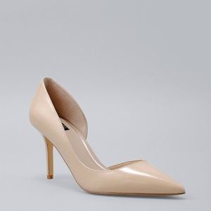White House Black Market Ella Neutral 3 inch heels